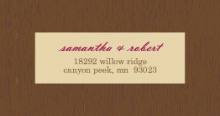 Brown and Merlot Country Tree  Address Label