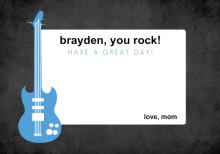Rock and Roll Lunchbox Card
