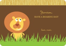 Safari Lion Lunchbox Card