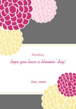 Bright Flowers Lunchbox Card