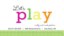 Lets Play Mommy Card