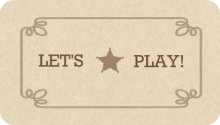 Brown Rope Western Play Date Card