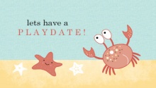 Under the Sea Play Date Card