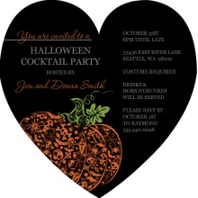 Spooky Pumpkin Halloween Party Invite