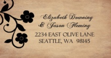 Day of the Dead Skulls  Halloween Wedding Address Label