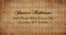 Rustic Black Bewitching  Halloween Address Label