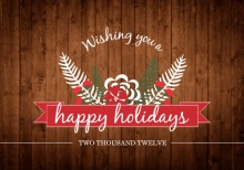 Rustic Pine Business Greeting Card