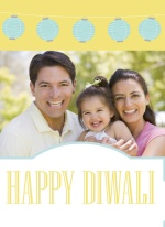 Pastel Lights Diwali Greeting Card
