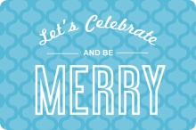 Blue Retro Business Holiday Party Invitation