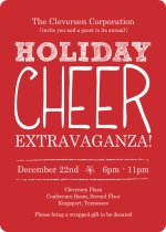 Red Whimsical Business Holiday Party Invite