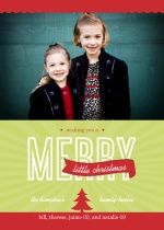 Merry Little Christmas Photo Card