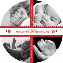 Baby's First Holiday Greeting Card