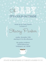 It's Cold Outside Winter Baby Shower Invitation