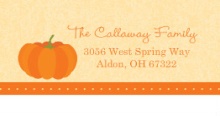 Our Little Pumpkin  Halloween Address Label