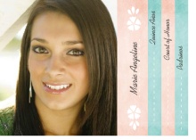 Pink Floral Quinceanera Booklet Invitation