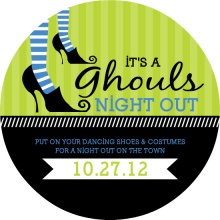 Green and Blue Halloween Party Invite