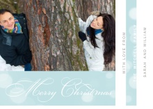 Beautiful Script Christmas Photo Card