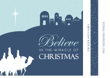 Navy Three Wisemen Christmas Card