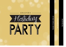 Gold Business Holiday Party Invitation
