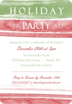 Winter Watercolor Holiday Party Invitations