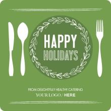 Green Catering Business Holiday Card