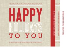Red Booklet Business Holiday Card
