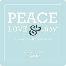 Modern Blue Business Holiday Card