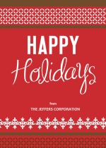 Classic Red  Business Holiday Card