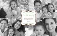 Shabby Chic Christmas Photo Card