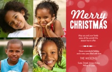 Seasonal Lights Christmas Photo Card