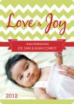 Love and Joy Christmas Photo Card