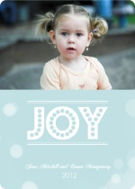 Joyful Bubbles Christmas Photo Card