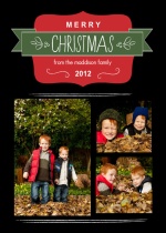 Classic Christmas Photo Card