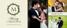 Berry Wreath Christmas Photo Card