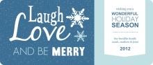Holiday Sentiments Custom Holiday Card