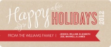 Red and Kraft Modern Holiday Card