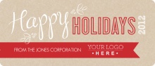 Red and Brown Company Holiday Card