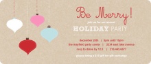 Ornament Business Holiday Party Invites
