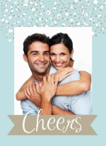 Blue Sparkly Happy New Years Card