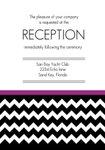 Modern Chevron  Wedding Enclosure Card