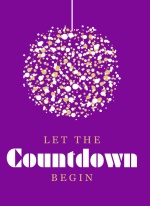 Purple and Gold New Years Invitation