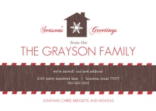Rustic Home Holiday Moving Announcement