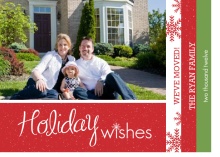 Holiday Moving Announcement Booklet Card