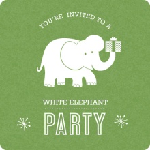 White Elephant Party Invite