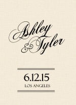 Black Vintage Trifold Wedding Invitation