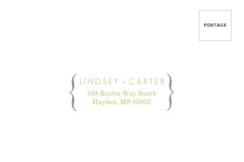 Modern Rustic Gray and White Tree  Mailing Envelope