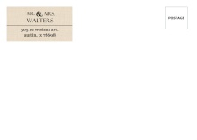 Western Love  Return Address Envelope