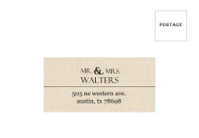Western Love  Mailing Address Envelope