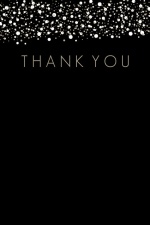Gold Glitter  Thank You