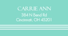 Elegant Blue  Address Label